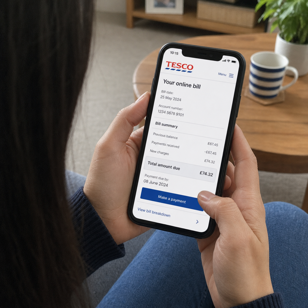 tesco online bill
