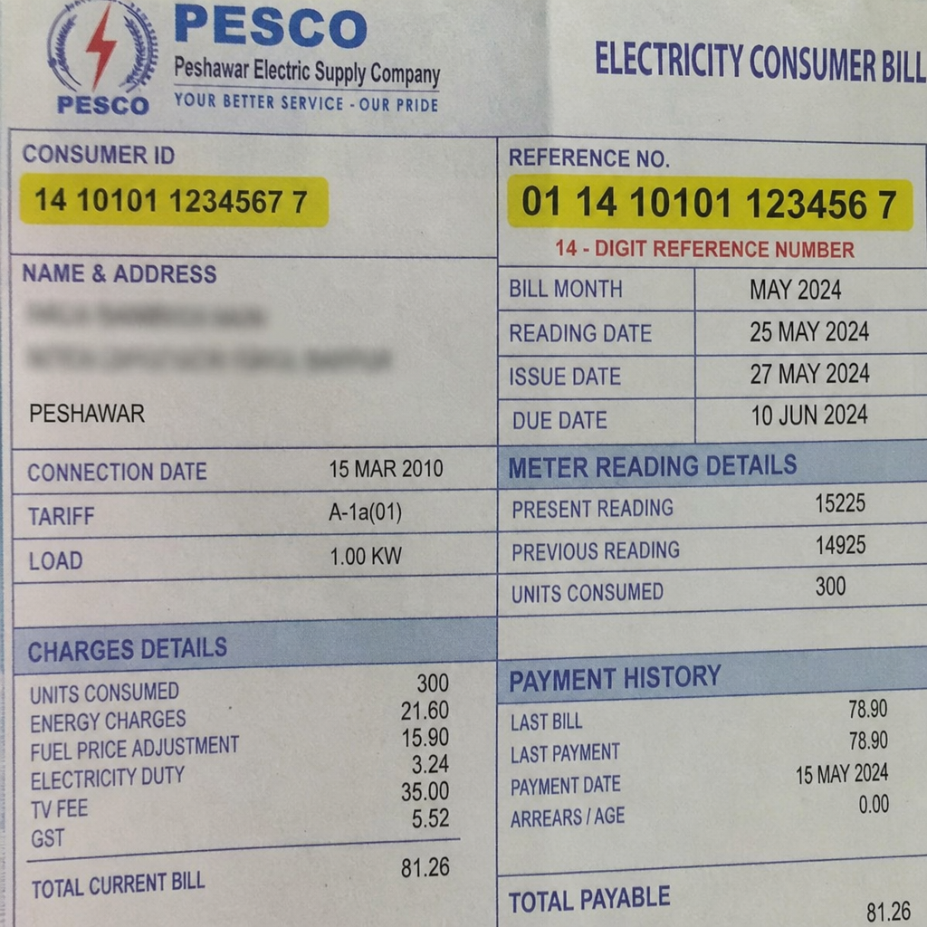 pesco bill online check